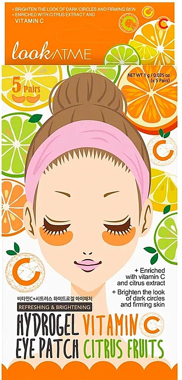 Hydrogel-Augenpatches Vitamin C und Zitrusfrüchte - Look At Me Hydrogel Eye Patch Vitamin C & Citrus Fruits — Bild N1