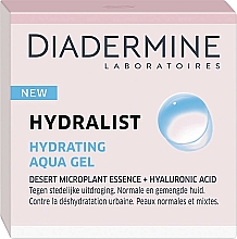 Düfte, Parfümerie und Kosmetik Feuchtigkeitsspendendes Aquagel für das Gesicht mit Hyaluronsäure - Diadermine Hydralist Aquagel