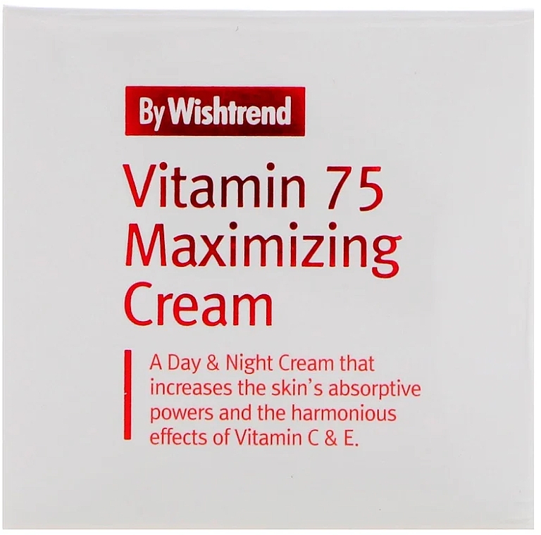 Feuchtigkeitsspendende und verjüngende Gesichtscreme mit 75% Sanddorn-Wasser, Sonnenblumenkern- und Macadamiaöl - By Wishtrend Vitamin 75 Maximizing Cream — Bild N2