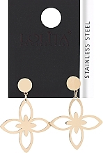 Ohrringe für Damen Blumen golden - Lolita Accessories — Bild N1