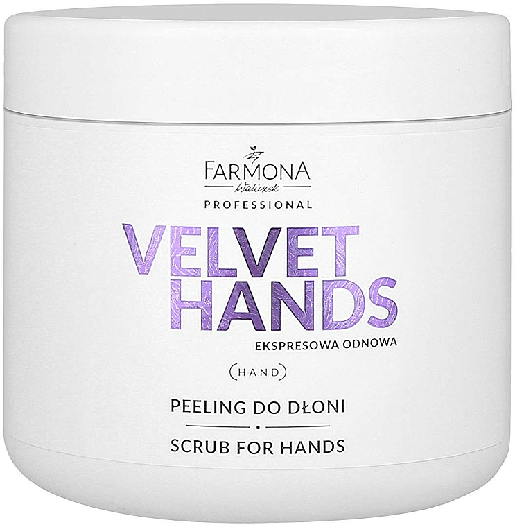 Handpeeling mit Lilien- und Fliederduft - Farmona Professional Velevet Hands Scrub For Hands — Bild N1