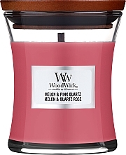 Duftkerze - WoodWick Smoked Melon & Pink Quartz — Bild N1