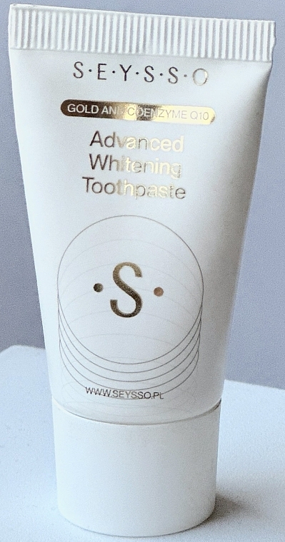 GESCHENK! Aufhellende Zahnpasta mit Goldpartikeln - Seysoo Gold And Coenzyme Q10 Advance Whitening Toothpaste  — Bild N1