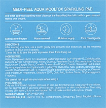 Peeling-Pads zur Befeuchtung und Reinigung der Gesichtshaut - Medi Peel Aqua Mooltox Sparkling Pad — Bild N3