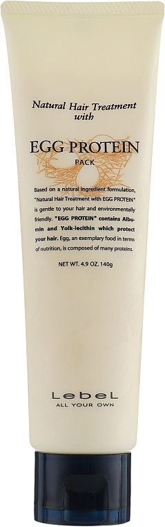 Nährende Maske für geschädigtes Haar - Lebel Egg Protein Hair Mask — Bild N1