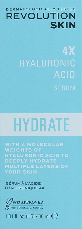 Serum mit Hyaluronsäure - Revolution Skin 4X Hyaluronic Acid Serum — Bild N3