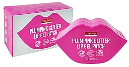 Düfte, Parfümerie und Kosmetik Gel-Lippenpatches - Purederm Plumpink Glitter Lip Gel Patch