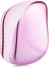 Düfte, Parfümerie und Kosmetik Kompakte Haarbürste chrom-rosa - Tangle Teezer Compact Styler Baby Doll Pink Chrome