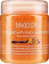 GESCHENK! Badesalz mit Spurenelementen und Duft von tropischen Früchten - BingoSpa Bath Salt With Microelements & Tropical Fruits Scent — Bild N1