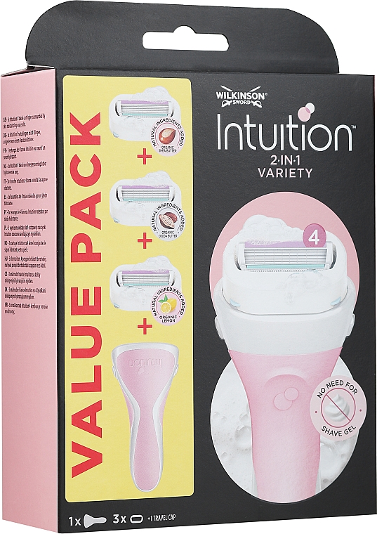 Rasierer mit 3 Rasierköpfen - Wilkinson Sword Intuition Variety Edition — Bild N1