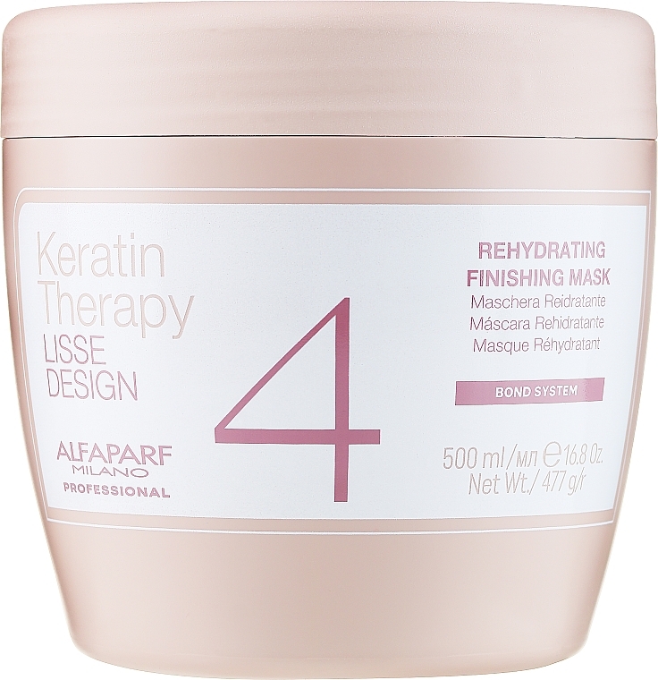 Feuchtigkeitsspendende Haarmaske mit Keratin - Alfaparf Lisse Design Keratin Therapy Rehydrating Mask — Foto N7