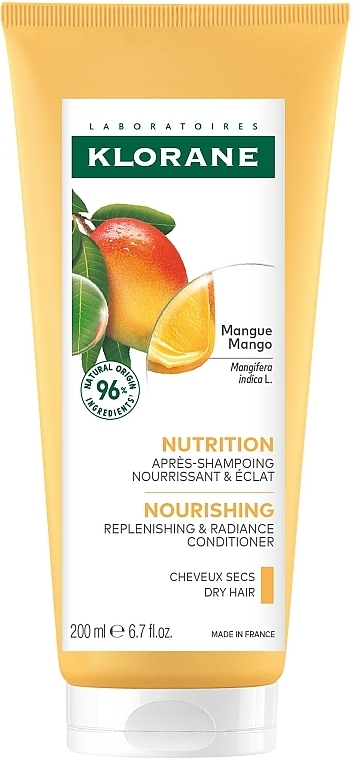 Nährende Haarspülung mit Mangoöl - Klorane Conditioner Balm Mango Butter — Bild N1