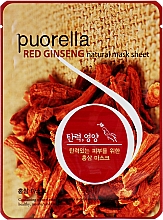 Tuchmaske für das Gesicht mit Ginseng - Puorella Red Ginseng Mask Sheet — Bild N1