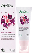 Erneuernde und feuchtigkeitsspendende Nachtcreme für Gesicht und Hals mit Muskatrosenöl - Melvita Nectar De Rose Moisture-Repienishing Night Cream — Bild N1