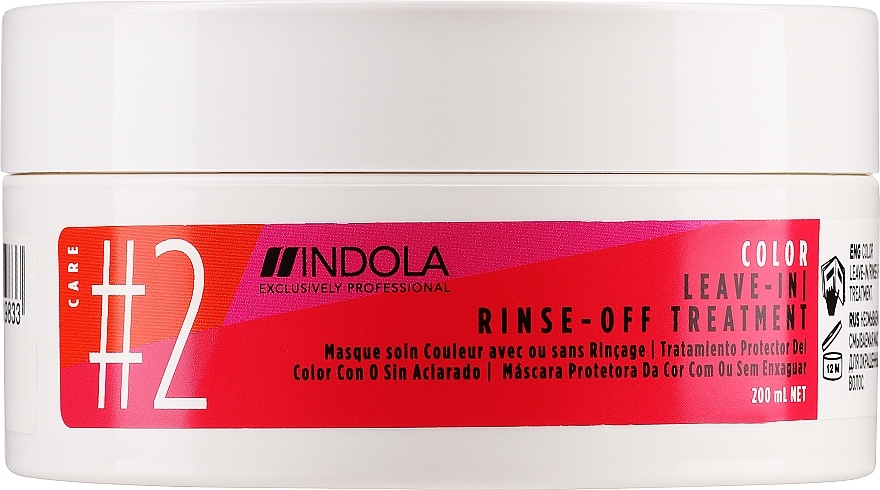 Haarmaske für coloriertes Haar - Indola Innova Color #2 Leave-In Rinse-Off Treatment Mask — Bild N2