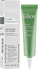 Düfte, Parfümerie und Kosmetik Augencreme gegen Schwellungen - Babor Doctor Babor Clean Formance Awakening Eye Cream