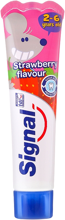 Kinderzahnpasta 2-6 Jahre mit Erdbeergeschmack - Signal Kids Toothpaste — Foto N1