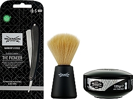 Rasierset - Wilkinson Sword The Pioneer Collection (soap/125g + brush/1pcs + sh/1pcs + raz/5pcs) — Bild N2