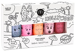 Düfte, Parfümerie und Kosmetik Set - Nailmatic Hollywood Kids Set (nail/polish/5x8ml)
