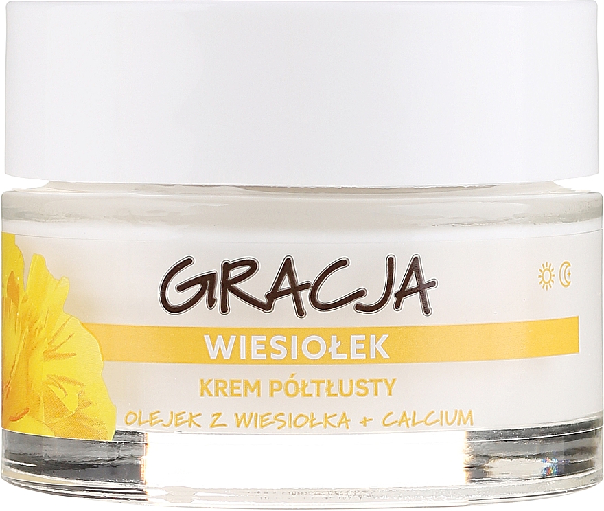 Anti-Falten Tages- und Nachtcreme mit Primelöl - Miraculum Gracja Semi-oily Cream With Evening Primrose — Foto N2