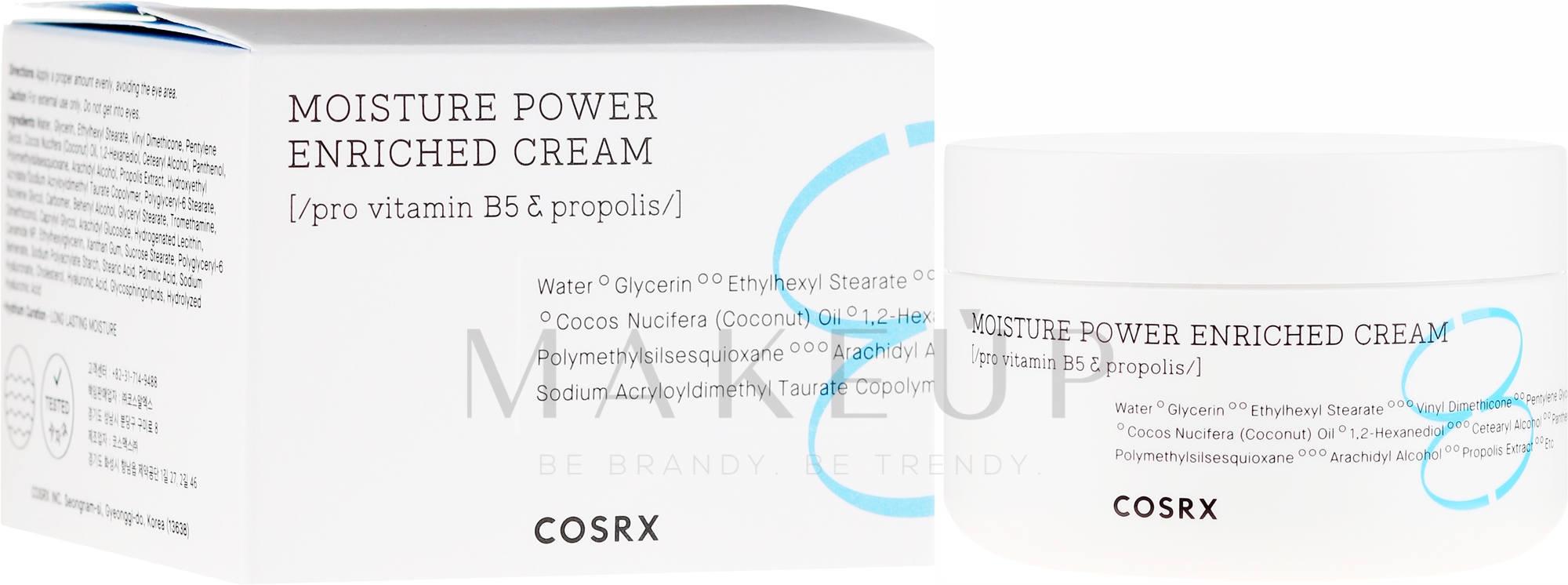Feuchtigkeitsspendende Gesichtscreme mit Provitamin B5 und Propolis - Cosrx Hydrium Moisture Power Enriched Cream — Bild 50 ml