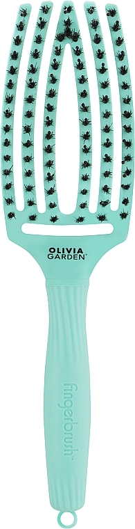 Haarbürste mintgrün - Olivia Garden Finger Brush Combo Medium — Bild N1