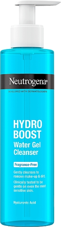 Gesichtswaschgel, parfümfrei - Neutrogena Hydro Boost Water Gel Cleanser Fragrance-Free — Bild N1