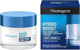 Feuchtigkeitsspendende Nachtcreme für das Gesicht mit Hyaluronsäure und pflanzlicher Trehalose - Neutrogena Hydro Boost Sleeping Cream — Foto N2