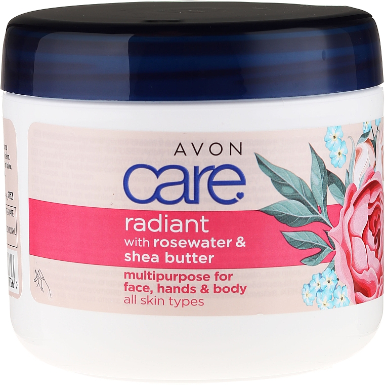 Creme für Gesicht, Hände und Körper mit Rosenwasser und Sheabutter - Avon Care