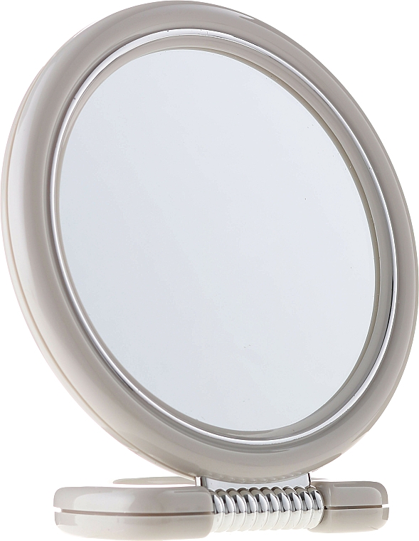 Doppelseitiger Kosmetikspiegel mit Ständer rund 12 cm 9504 grau - Donegal Mirror
