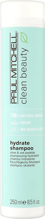 Feuchtigkeitsshampoo mit Olive und Haferpeptid - Paul Mitchell Clean Beauty Hydrate Shampoo — Bild N1