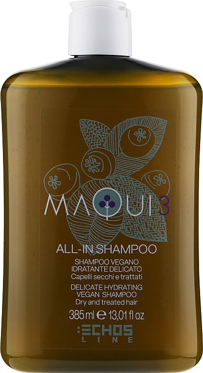 Mildes feuchtigkeitsspendes Shampoo - Echosline Maqui 3 Delicate Hydrating Vegan Shampoo — Bild N1