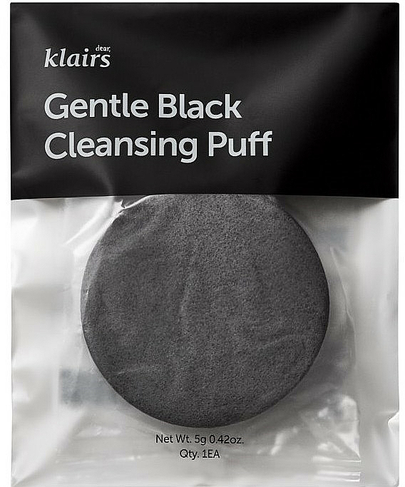 Gesichtsschwamm - Klairs Gentle Black Cleansing Puff — Bild N1