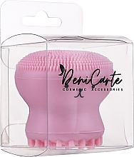 Porenreinigende Gesichtsbürste aus Silikon rosa - Deni Carte — Bild N2