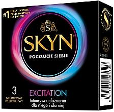 Düfte, Parfümerie und Kosmetik Latexfreie Kondome Skyn Excitation 3 St. - Unimil Skyn Excitation