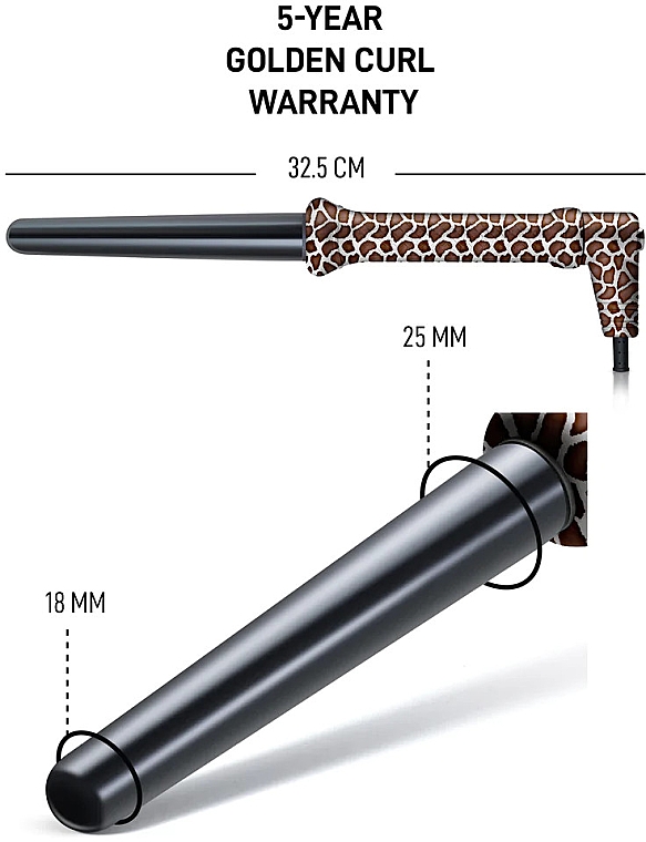 Lockenstab 18-25 mm - Golden Curl The Giraffe Curler  — Bild N4