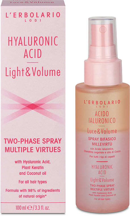 Zweiphasen-Haarspray - L'Erbolario Hyaluronic Acid Two-phase Spray Multiple Virtues — Bild N2