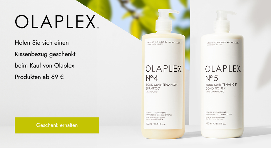 Holen Sie sich einen Kissenbezug geschenkt beim Kauf von Olaplex Produkten ab 69 €