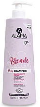 Shampoo, das Gelbtöne neutralisiert, für gefärbtes Haar - Alama No Yellow Blonde Daily Shampoo — Bild N1