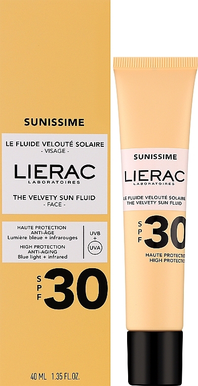 Sonnenschutzfluid für das Gesicht - Lierac Sunissime The Velvety Sun Fluid SPF30 — Bild N3