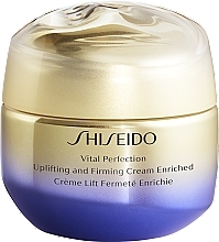 Düfte, Parfümerie und Kosmetik Reichhaltige straffende und festigende Anti-Aging Gesichtscreme gegen Falten und Pigmentflecken - Shiseido Vital Perfection Uplifting & Firming Cream Enriched