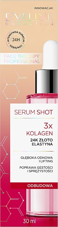 Gesichtsserum mit Kollagen - Eveline Cosmetics Serum Shot 3X Collagen — Bild N2