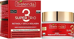 Revitalisierende Anti-Falten-Gesichtscreme 60+ - Bielenda Super Trio Retinol + Vit C + Kollagen  — Bild N2