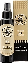 Düfte, Parfümerie und Kosmetik Pre-Shave-Öl Bittere Mandeln - Solomon's Pre-Shave Oil Bitter Almond