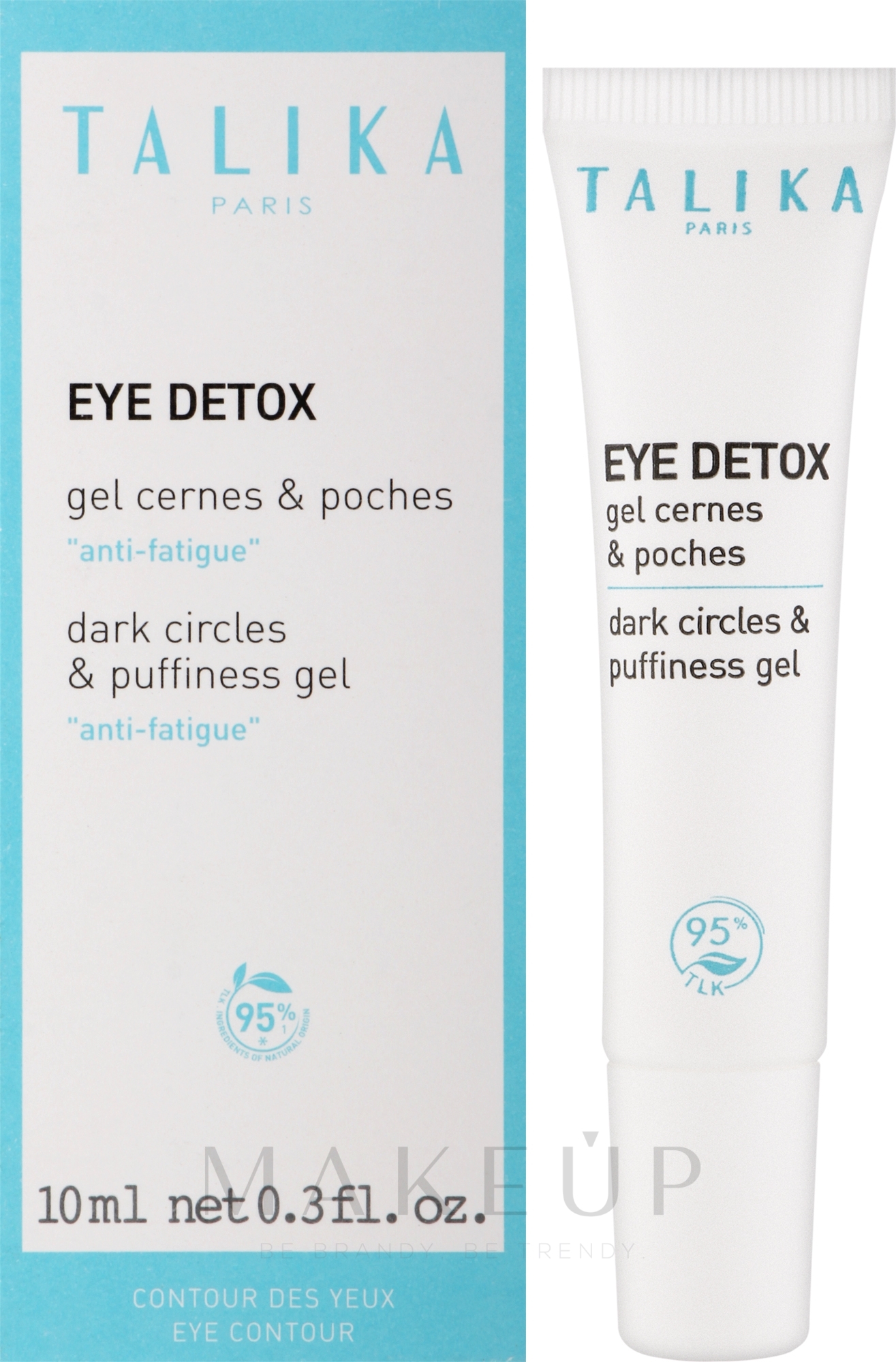 Korrekturgel gegen Augenringe - Talika Eye Detox Gel Cernes & Poches — Bild 10 ml