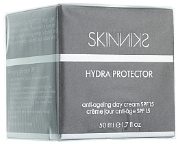 Feuchtigkeitsspendende Anti-Aging Tagescreme SPF 15  - Mades Cosmetics Skinniks Hydro Protector Anti-ageing Day Cream — Bild N2