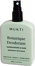 Düfte, Parfümerie und Kosmetik Körperspray Deodorant - Mukti Organics Botanique Deodorant
