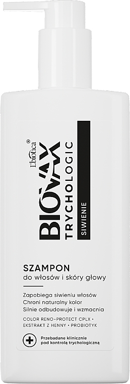 Shampoo für graues Haar - L'biotica Biovax Trychologic Shampoo  — Bild N1