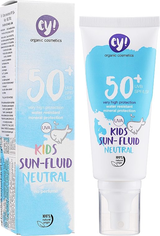 Sonnenschutzfluid für Kinder - Ey! Organic Cosmetics Kids Sun Fluid Neutral SPF 50+ — Bild N1