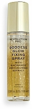 Düfte, Parfümerie und Kosmetik Make-up-Fixierspray mit Niacinamid und Gurkenextrakt - Revolution Pro Goddess Glow Setting Spray